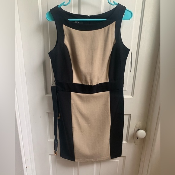 BCX Dresses & Skirts - Nwt Midi/Knee Length Black and Tan Dress Size 11